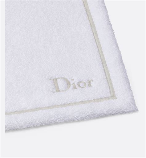 serviette christian dior|Serviette carrée Diorline, blanche et dorée .